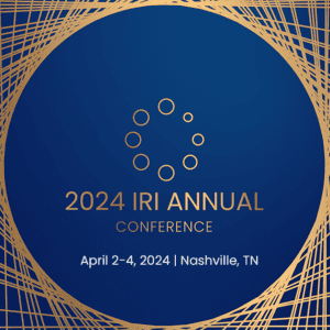 IRI 2024 Annual Conference logo with date and location.